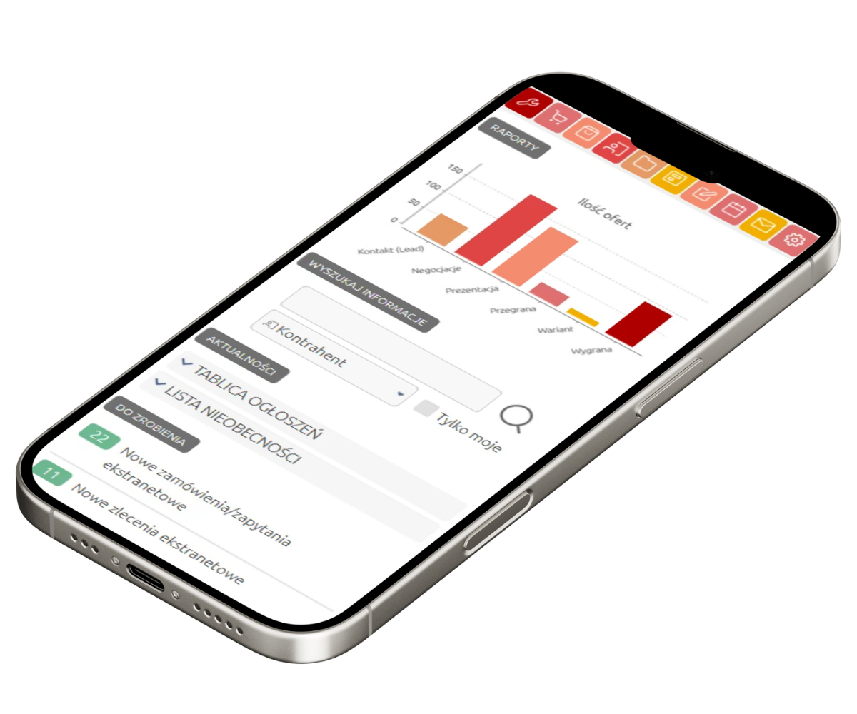 CRM mobilny smartphone